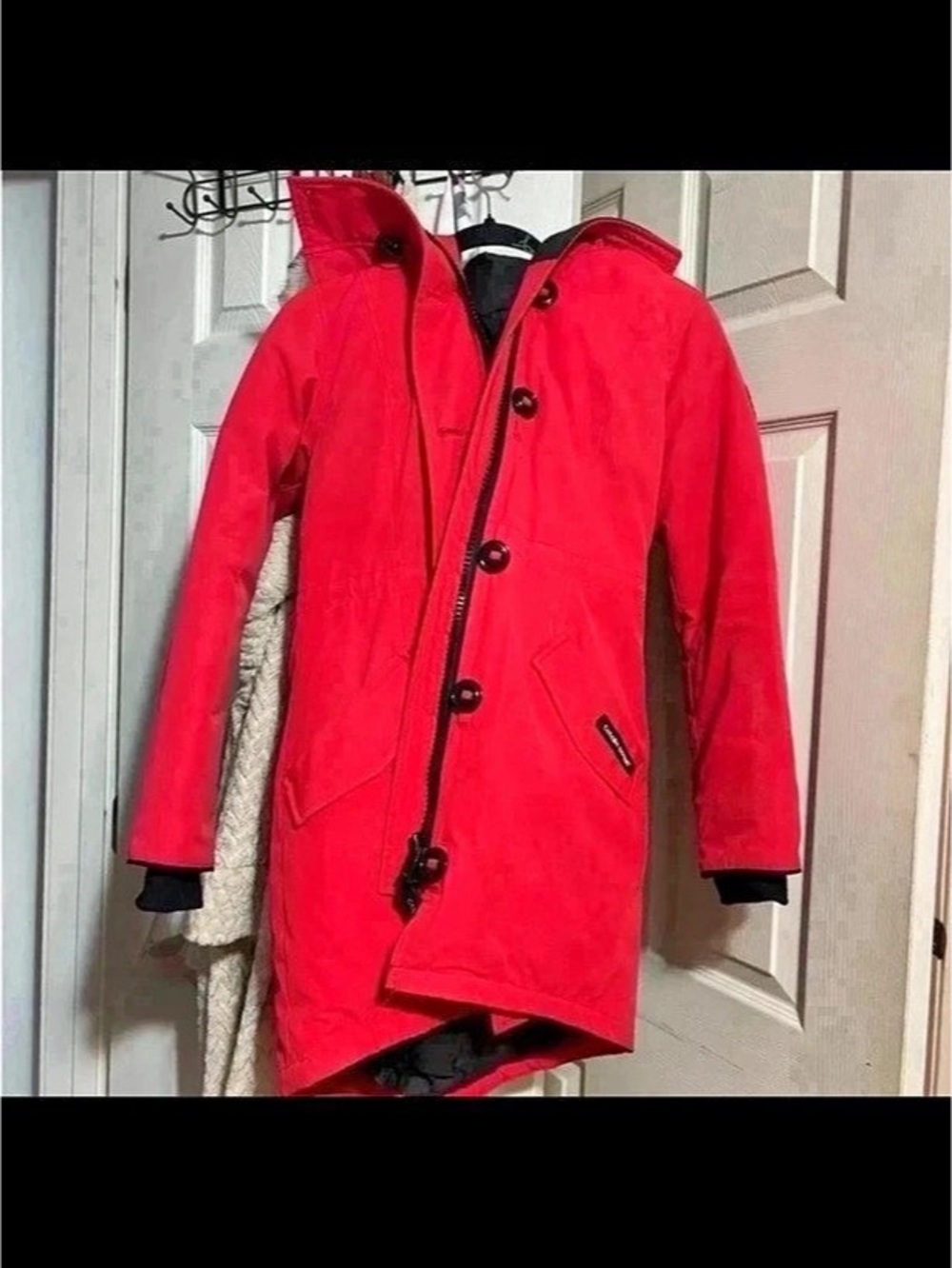 Canada Goose Red Fur-Trim Parka Like New
